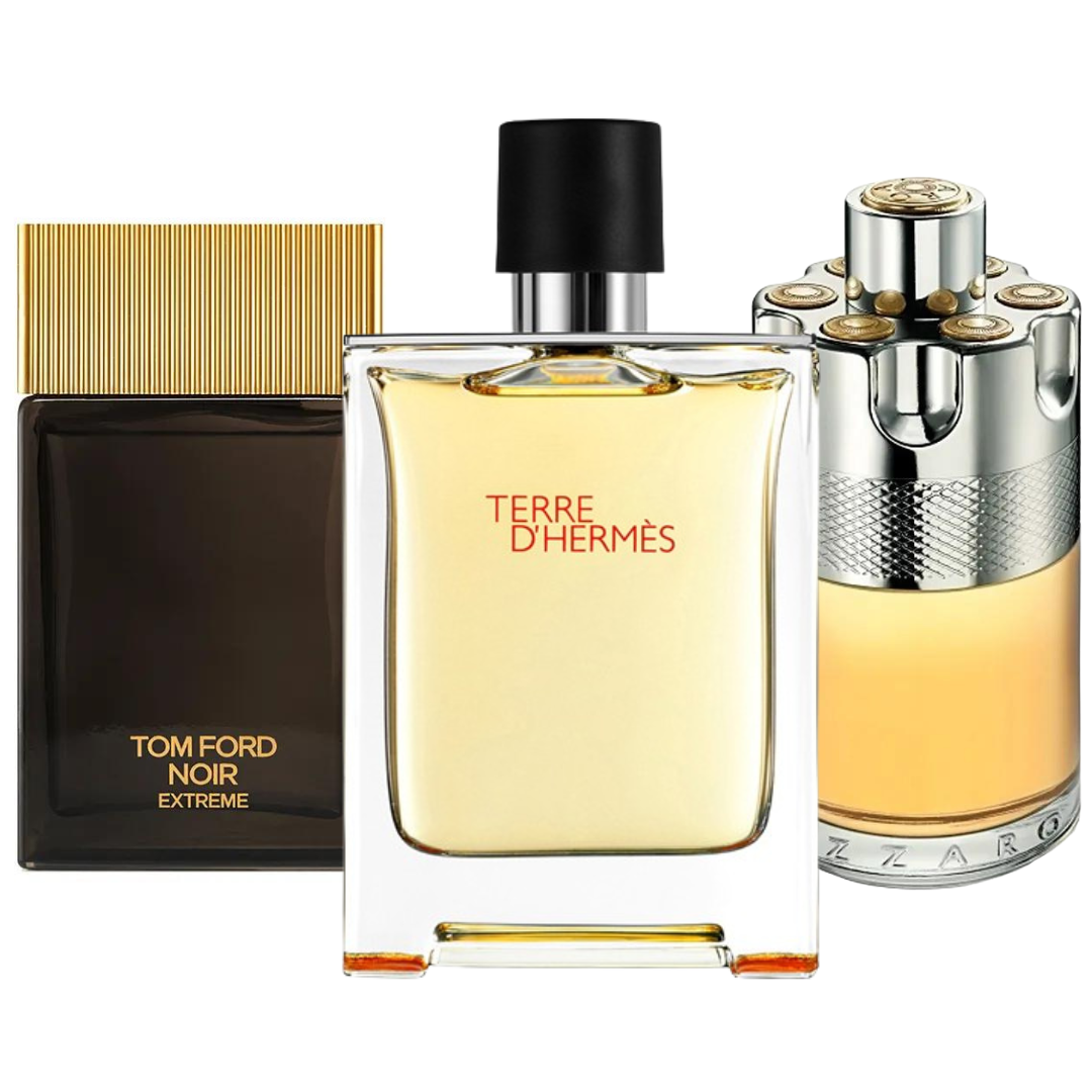Set de 3 parfumuri | Terre de'Hermes, Azzaro Wanted, Tom Ford Noir Extreme 100 ml
